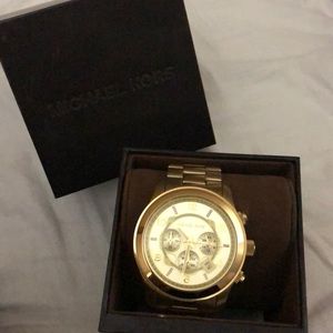 Michael Kors Gold Oversized Runway Watch